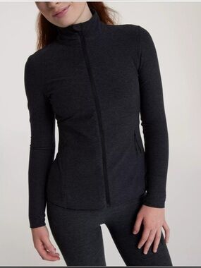 CALIA Women's LustraLux Jacket Grey Heather 1X